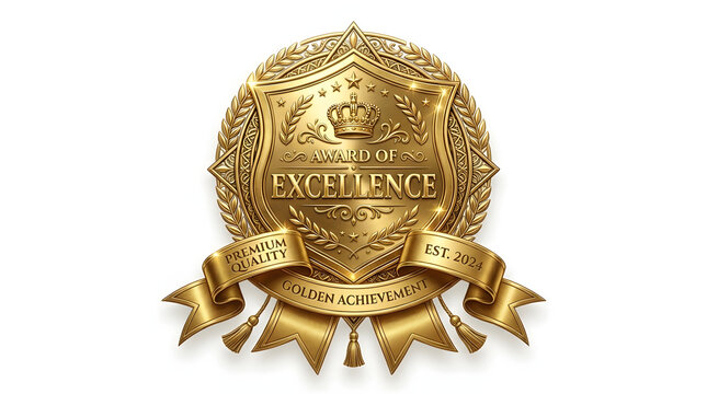 Golden Award of Excellence Badge