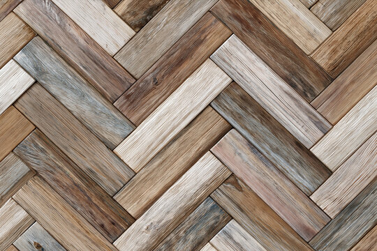 Seamless herringbone parquet wood floor texture background