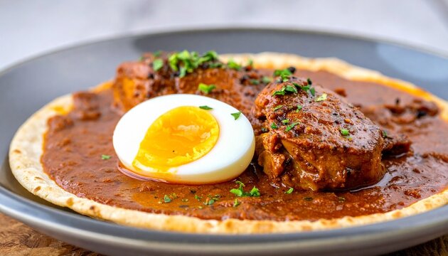Ethiopian Doro Wat Fine Dining Emulsion Style