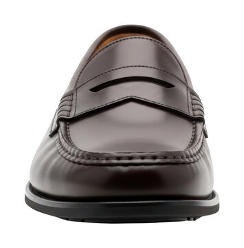 Elegant brown loafer png polished leather loafer png classic loafer png stylish isolated transparent background image