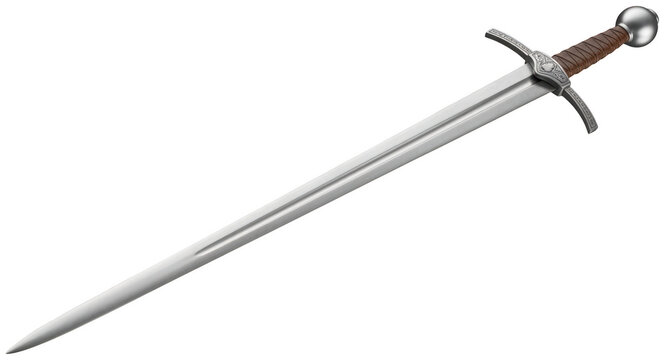 Historical longsword png medieval sword cutout European longsword png warrior isolated transparent background image