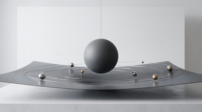 Conceptual Gravity Unveiling Scientific Innovation, Future Technology, and Minimalist Design for Business, Editorial, and Premium Digital Platforms