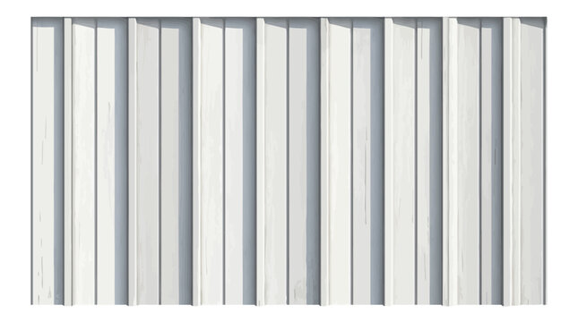 Clean realistic white siding texture background featuring architectural metal or wooden panels arranged in vertical parallel lines for modern building facade design and construction material.