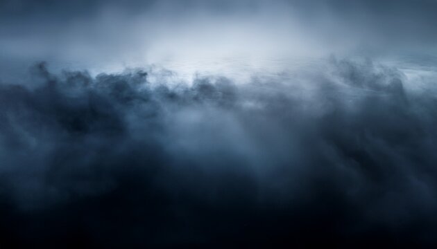 Dark Smoky Fog Drifts Naturally Across Clear Background Gradient Edges And Motion Blur Create Realistic Atmospheric Depth