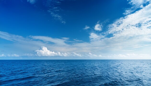Beautiful Blue Sky Over The Sea Sea Landscape
