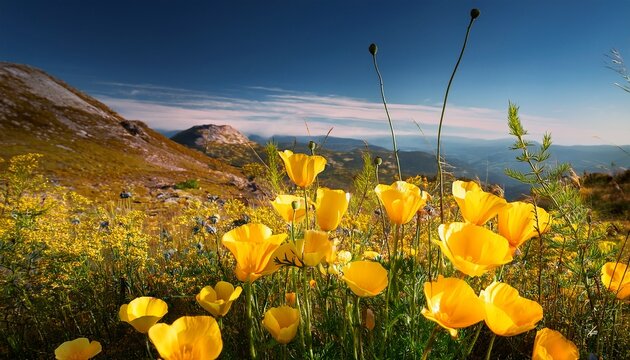Wild Yellow Poppies