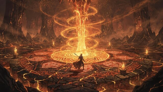 Solar Magic Circle Altar Game Concept Art｜陽の魔法陣の祭壇 ゲームコンセプトアート
