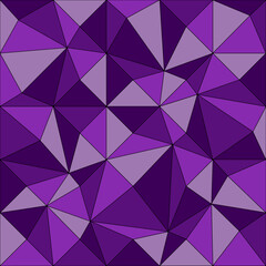 Obraz premium Elegant deep purple polygonal mosaic tile vector illustration for background.