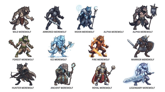 Fantasy creatures monsters and beasts.