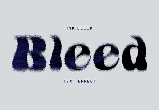 Ink Bleed Text Effect