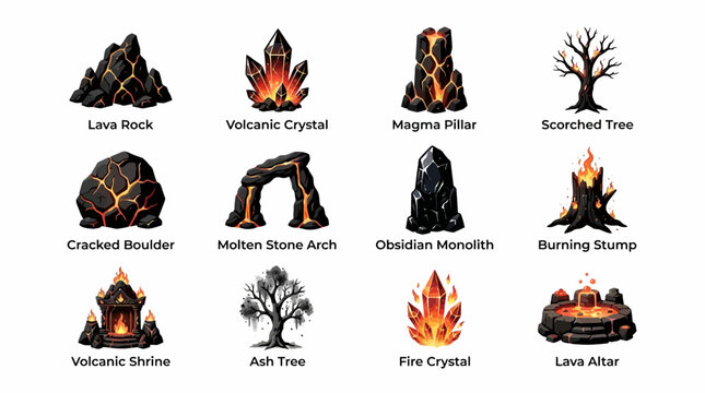 Burning tree stump on fire.