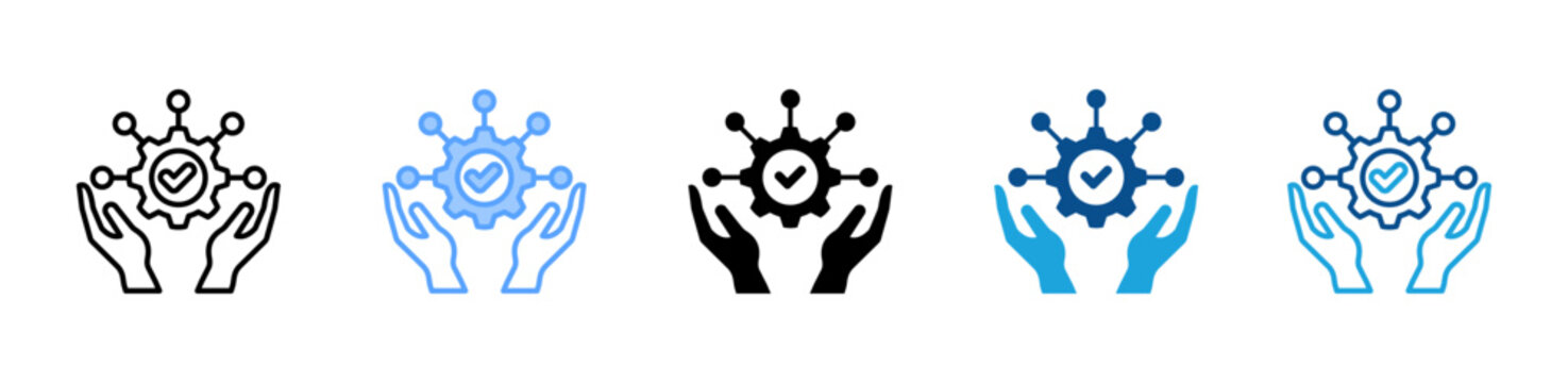 Service Provider web icon with multiple style collection