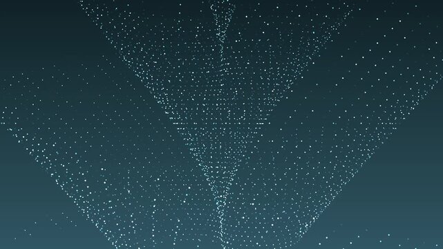 Moonlit Asteroid Gradient Background with Rotating Inverted Cone Light Particles Animation