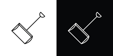 Snow shovel icon vector graphics set © JacobJ