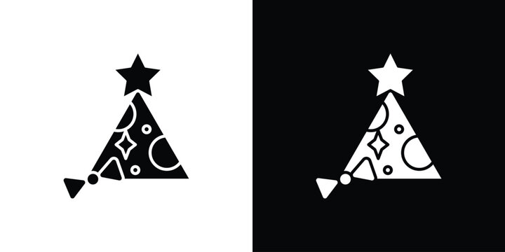 Birthday hat icon vector logos set