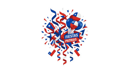 Fototapeta premium Festive Celebration of National Independence Day with Patriotic Colors and Community Spirit