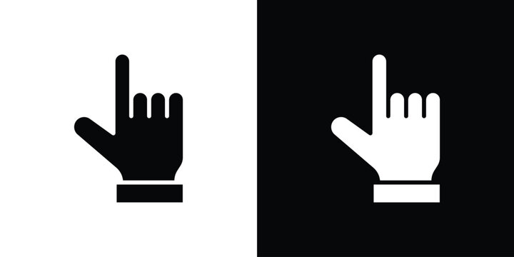 Cursor hand icon in black and white, best for Gaphic Design