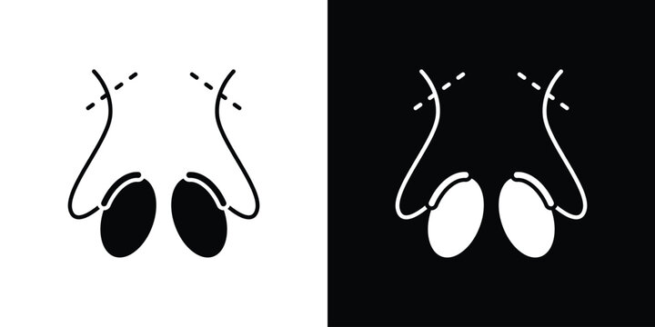 Vasectomy icon simple logo set