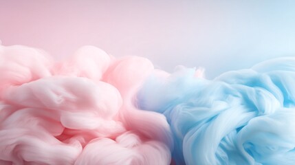 Fototapeta premium National Cotton Candy Day abstract pastel background, soft cotton candy texture filling frame, dreamy gradient tones, minimal distractions, usable for graphic design overlay, premium stock backgrou