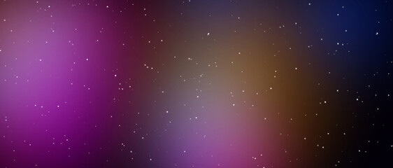 Colorful nebula with tiny stars, deep space background, with purple and, brown hues © sakhawatullah