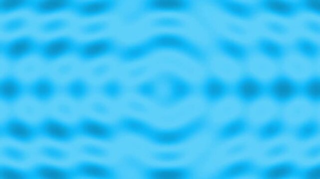 Abstract blue water ripple interference pattern moving rhythmically