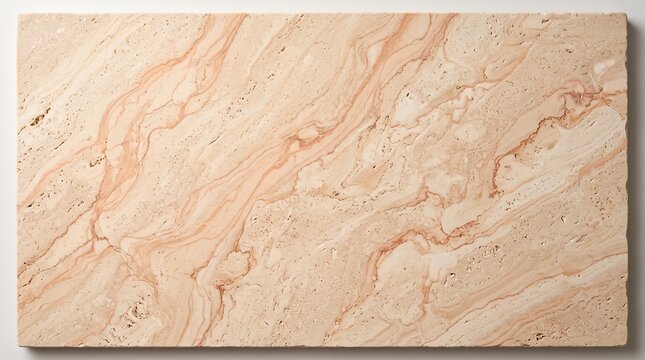 Rustic beige travertine stone slab with natural linear texture and pitted surface travertine limestone architectural material interior cladding construction building background backdrop