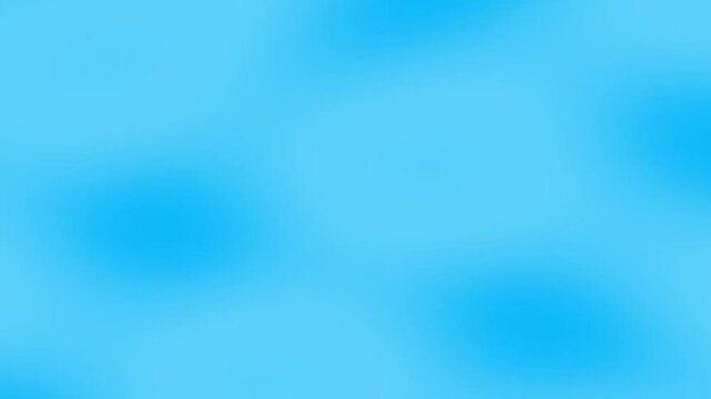 Slow motion abstract blue gradient with soft floating bokeh