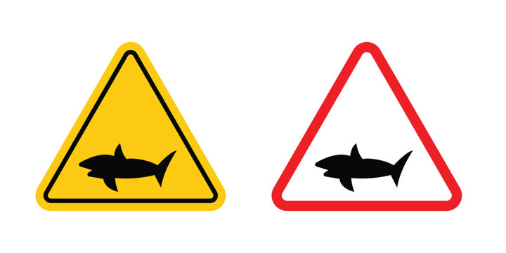 Shark warning sign