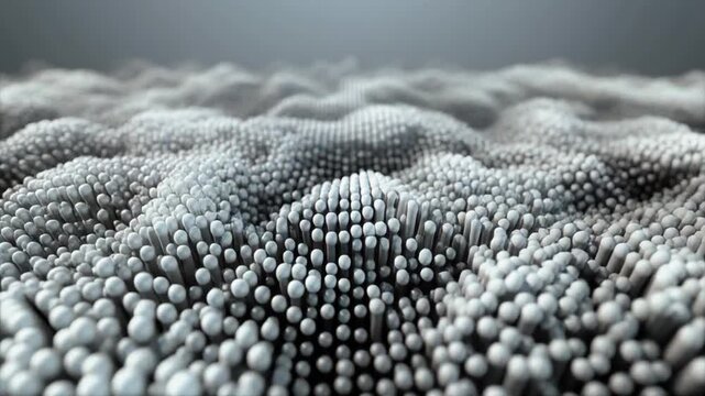 close-up time-lapse of coral polyps movement in underwater habitat