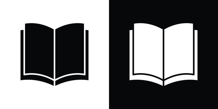 open book icon line art pictogram bundle. EPS10