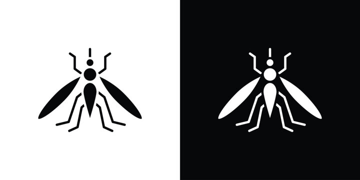 Mosquito icon line art pictogram bundle. EPS10
