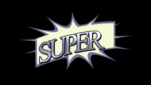 Super hero comic text