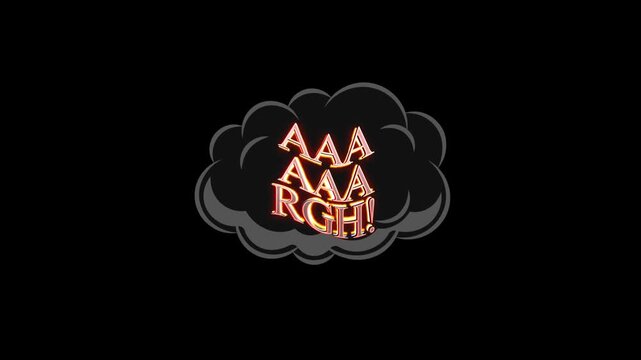 Anger cloud with AAARGH text