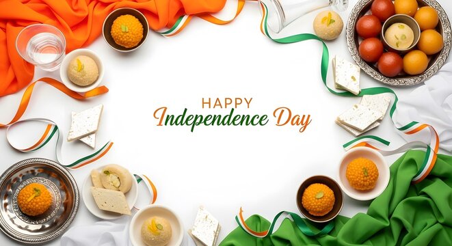 Happy independence day indian sweets and treats