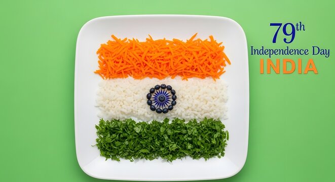 Indian independence day food presentation