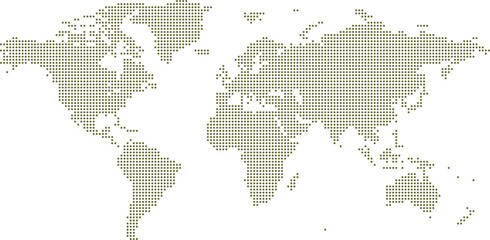 Obraz premium Clean Editable Global Map Design.