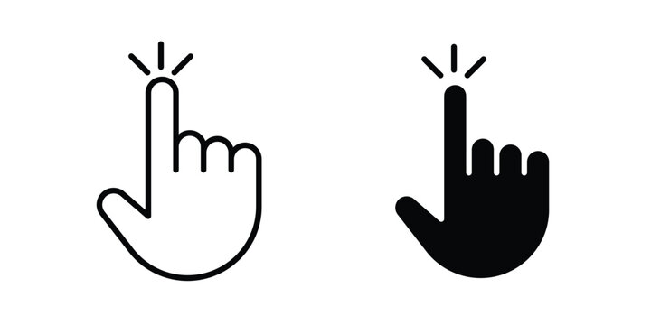 Hand cursor icon