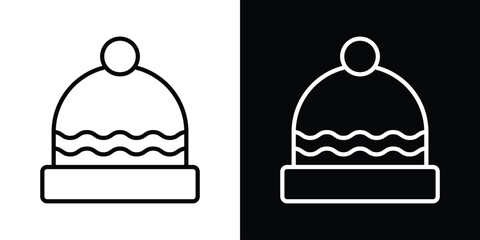 Winter hat icon © No