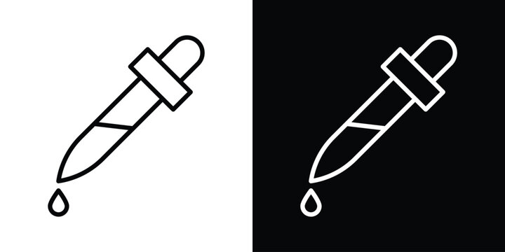 Eye dropper half icon