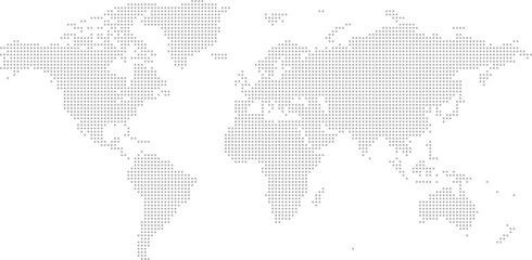 Fototapeta premium Minimal Black Dot Global Map Vector Illustration