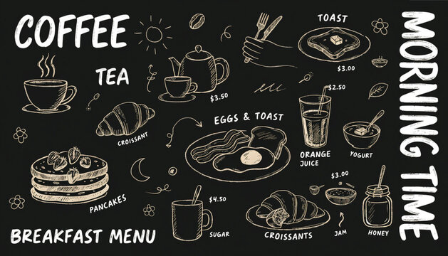 Chalkboard Drawing Of Food Images – Browse 85,128 Stock Photos