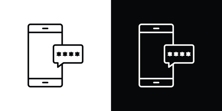 Otp sms password icon