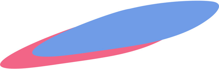 Obraz premium Dynamic blue and pink abstract swoosh graphic element for modern logo design and branding identity