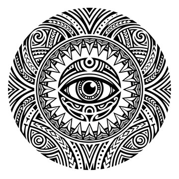 Sacred Eye Mandala Tattoo Design