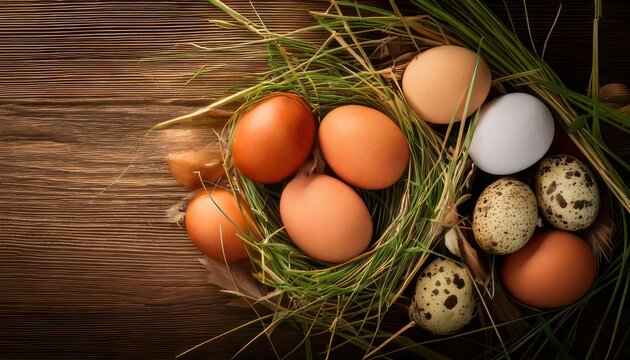Rustic Nest of Eggs - A Farm Fresh Still Life.