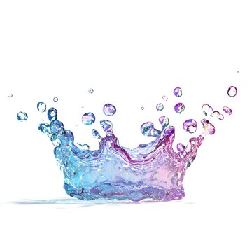 soda splash bubble crown isolated on white background jpg