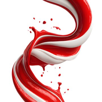 soda splash flowing ribbon isolated on white background jpg