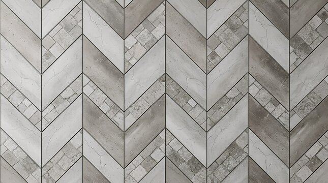 Modern Chevron Marble Tile Pattern Background for Luxury Interior Design