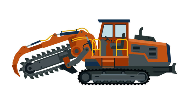 Industrial Chain Trencher Construction Machinery