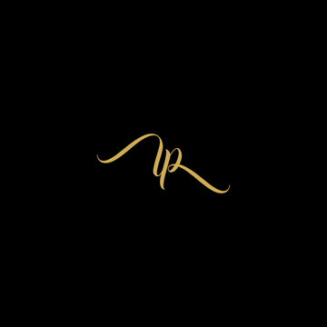 Elegant LR Monogram Logo Vector, Luxury Gold Calligraphy Initials, Minimal Letter LR Signature Emblem, Premium Handwritten Typography Brand Identity Design